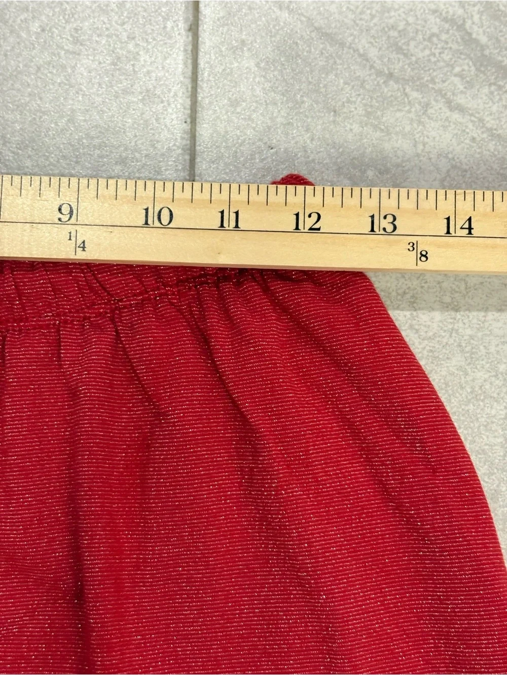 Colsie Red Sparkle 3-Piece Pajama Lounge Set Size XS